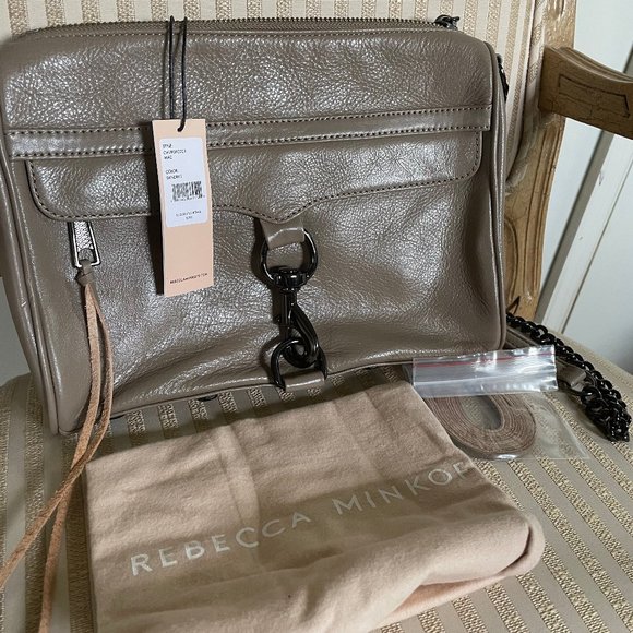 Rebecca Minkoff M.A.C. Crossbody RARE Sandrift - Picture 1 of 10